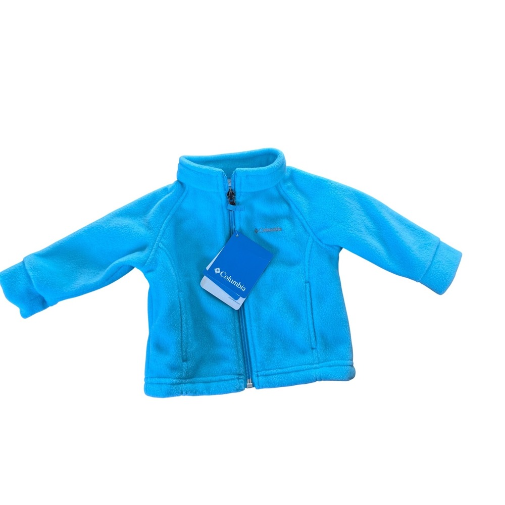 NWT Columbia baby blue‎ full zip fleece sweater